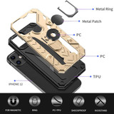 For iPhone 12 mini (5.4in) Case Tough Armour Protective Cover with Magnetic Ring Holder Gold | iCoverLover Australia