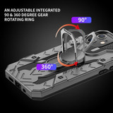 For iPhone 12/12 Pro (6.1in) Case Tough Armour Protective Cover with Magnetic Ring Holder Grey | iCoverLover Australia