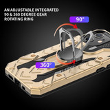 For iPhone 12/12 Pro (6.1in) Case Tough Armour Protective Cover with Magnetic Ring Holder Gold | iCoverLover Australia