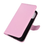 For iPhone 12 Pro Max Case Lychee Texture Folio PU Protective Case , Holder & Card Slots & Wallet, Pink | iCoverLover Australia