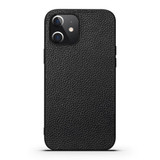 For iPhone 12 mini (5.4in) Case Genuine Leather Durable Slim Fit Protective Cover Black | iCoverLover Australia