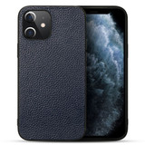 For iPhone 12 mini (5.4in) Case Genuine Leather Durable Slim Fit Protective Cover Blue | iCoverLover Australia