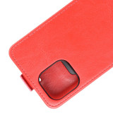 For iPhone 12 Pro Max Case Texture Single Vertical Flip Leather Protective Case , Card Slots & Photo Frame, Red | iCoverLover Australia