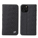 For iPhone 12 Pro Max (6.7in) Case, Fierre Shann Crocodile Pattern Genuine Cow Wallet Leather Cover, Black | iCoverLover Australia