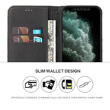 For iPhone 12 Pro Max (6.7in) Case, Fierre Shann Crocodile Pattern Genuine Cow Wallet Leather Cover, Black | iCoverLover Australia