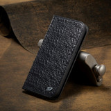 For iPhone 12 Pro Max (6.7in) Case, Fierre Shann Crocodile Pattern Genuine Cow Wallet Leather Cover, Black | iCoverLover Australia