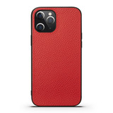 For iPhone 12 Pro Max (6.7in) Case Genuine Leather Durable Slim Fit Protective Cover Red | iCoverLover Australia