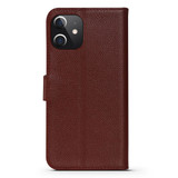 For iPhone 12 Pro Max (6.7in) Case Fashion Cowhide Genuine Leather Wallet Cover Red | iCoverLover Australia