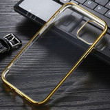 For iPhone 12 mini Case Electroplated TPU Protective Soft Cover, Gold | iCoverLover Australia