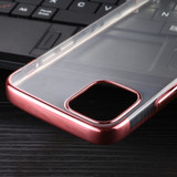 For iPhone 12/12 Pro Case Electroplated TPU Protective Soft Cover, Rose Gold | iCoverLover Australia