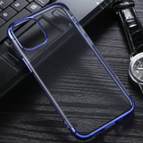 For iPhone 12/12 Pro Case Electroplated TPU Protective Soft Cover, Blue | iCoverLover Australia