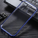 For iPhone 12/12 Pro Case Electroplated TPU Protective Soft Cover, Blue | iCoverLover Australia
