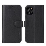 For iPhone 12 Pro Max (6.7in) Case iCoverLover Black Genuine Cow Leather Wallet Folio Case | iCoverLover Australia