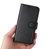 For iPhone 12 Pro Max (6.7in) Case iCoverLover Black Genuine Cow Leather Wallet Folio Case | iCoverLover Australia
