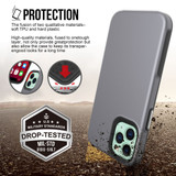 For iPhone 12 mini (5.4in) Case, Shockproof Protective Cover Grey | iCoverLover Australia