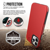 For iPhone 12/12 Pro (6.1in) Case, Shockproof Protective Cover Red | iCoverLover Australia