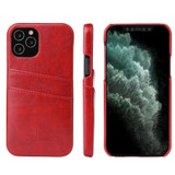 For iPhone 12 mini (5.4in) Case Deluxe Leather Wallet Back Shell Slim Cover Red | iCoverLover Australia
