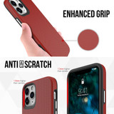 For iPhone 12/12 Pro (6.1in) Case Armour Shockproof Strong Light Slim Cover Red | iCoverLover Australia
