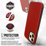 For iPhone 12 Pro Max (6.7in) Case Armour Shockproof Strong Light Slim Cover Red | iCoverLover Australia