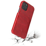 For iPhone 12/12 Pro (6.1in) Case Deluxe Leather Wallet Back Shell Slim Cover Red | iCoverLover Australia
