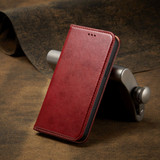 For iPhone 12/12 Pro (6.1in) Case Leather Flip Wallet Folio Cover with Stand Red | iCoverLover Australia