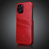 For iPhone 12 Pro Max (6.7in) Case Deluxe Leather Wallet Back Shell Slim Cover Red | iCoverLover Australia