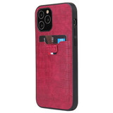 For iPhone 12 mini (5.4in) Case, Crocodile Pattern PU Leather Card Slot Cover Red | iCoverLover Australia