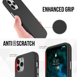 For iPhone 12/12 Pro (6.1in) Case Armour Shockproof Strong Light Slim Cover Black | iCoverLover Australia