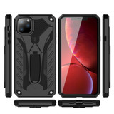 For iPhone 12 Pro Max (6.7in) Case, Armour Strong Shockproof Tough Cover with Kickstand, Black | iCoverLover Australia