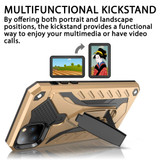 For iPhone 12 Pro Max (6.7in) Case, Armour Strong Shockproof Tough Cover with Kickstand, Gold | iCoverLover Australia
