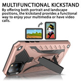 For iPhone 12 Pro Max (6.7in) Case, Armour Strong Shockproof Tough Cover with Kickstand, Rose Gold | iCoverLover Australia