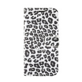 For iPhone 12 Pro Max Case Leopard Print Pattern Folio PU Leather Case,Card Slot and Holder, White | iCoverLover Australia