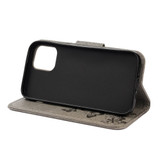 For iPhone 12 Pro Max Case Vintage Floral Butterfly Pattern Folio PU Leather Case,Card Slot, Holder, Wallet, Lanyard, Grey | iCoverLover Australia