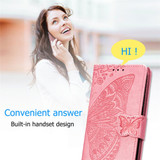 For iPhone 12 Pro Max Case Butterfly Love Flower Folio PU Leather Case, Card Slot, Wallet, Lanyard, Pink | iCoverLover Australia