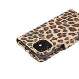 For iPhone 12 mini Case Leopard Print Pattern Folio PU Leather Case,Card Slot and Holder, Brown | iCoverLover Australia