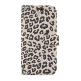For iPhone 12/12 Pro Case Leopard Print Pattern Folio PU Leather Case,Card Slot and Holder, Gray | iCoverLover Australia