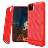 For iPhone 11 Pro Case Carbon Fiber Texture Slim Strong Soft Cover Red | iCoverLover Australia