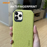 For iPhone 11 Pro Max Case Denim Texture Green Cover & Tempered Glass Screen Protector | iCoverLover Australia