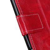 For iPhone 12 Pro Max Case Retro Wild Horse Texture Folio PU Leather Case Wallet, Red | iCoverLover Australia