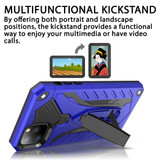 For iPhone 12 mini (5.4in) Case, Armour Strong Shockproof Tough Cover with Kickstand, Blue | iCoverLover Australia
