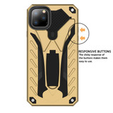 For iPhone 12/12 Pro (6.1in) Case, Armour Strong Shockproof Tough Cover with Kickstand, Gold | iCoverLover Australia