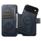 For iPhone Air Case Leather Flip Wallet Cover Stand Compatible with MagSafe Blue | iCoverLover Australia