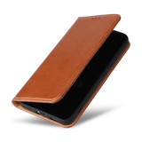 For Samsung Galaxy S25 Case Leather Flip Wallet Folio Cover Brown | iCoverLover Australia