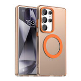 For Samsung Galaxy S25 Ultra 5G Case - Durable Acrylic + TPU, MagSafe Compatible Scratch-Resistant Cover, Orange | iCoverLover Australia