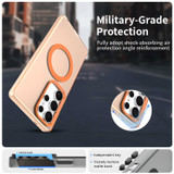 For Samsung Galaxy S25 Ultra 5G Case - Durable Acrylic + TPU, MagSafe Compatible Scratch-Resistant Cover, Orange | iCoverLover Australia