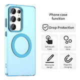 For Samsung Galaxy S25 Ultra 5G Case - Durable Acrylic + TPU, MagSafe Compatible Scratch-Resistant Cover, Blue | iCoverLover Australia