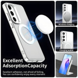 For Samsung Galaxy S25 5G Case - Durable Acrylic + TPU, MagSafe Compatible Scratch-Resistant Cover, White | iCoverLover Australia