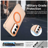 For Samsung Galaxy S25+ Plus 5G Case - Durable Acrylic + TPU, MagSafe Compatible Scratch-Resistant Cover, Orange | iCoverLover Australia