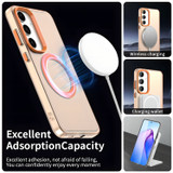 For Samsung Galaxy S25+ Plus 5G Case - Durable Acrylic + TPU, MagSafe Compatible Scratch-Resistant Cover, Orange | iCoverLover Australia