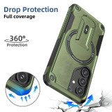 For Samsung Galaxy S25 5G Case, MagSafe Compatible, Kickstand Protective Cover, Army Green | iCoverLover Australia